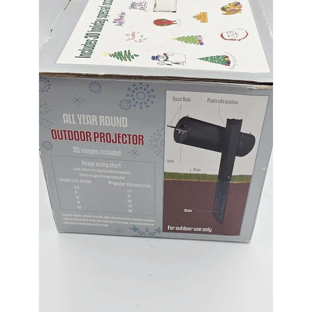 Outdoor Projector All Year Round Holiday Christmas  Trim a Home‎ K-mart Vintage